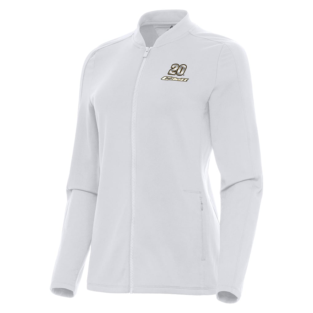  Christopher Bell Antigua Women's Continual Full-Zip Jacket - White